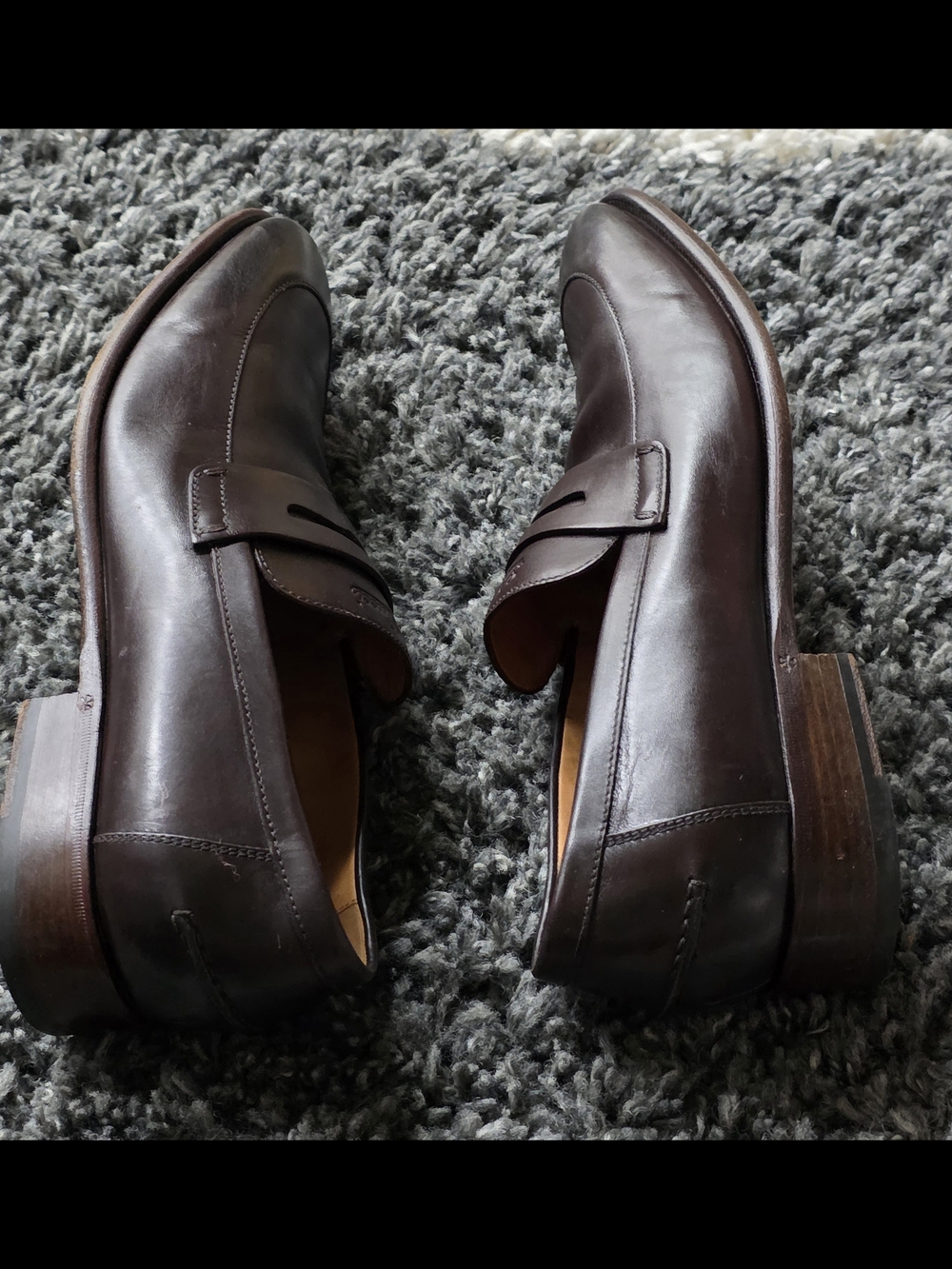 Gucci Dark Brown Leather Penny Loafers - Picture 5 of 16